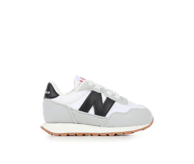 Kids' New Balance Infant & Toddler 237 Running Shoes in White/Black color