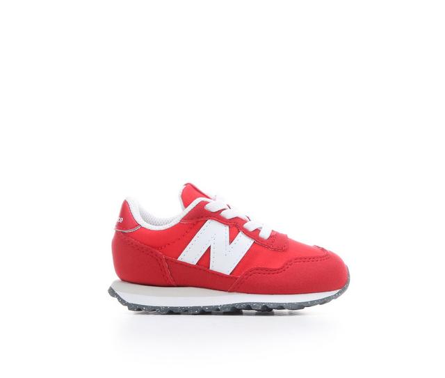 Kids' New Balance Infant & Toddler 237 Running Shoes in Red/White color