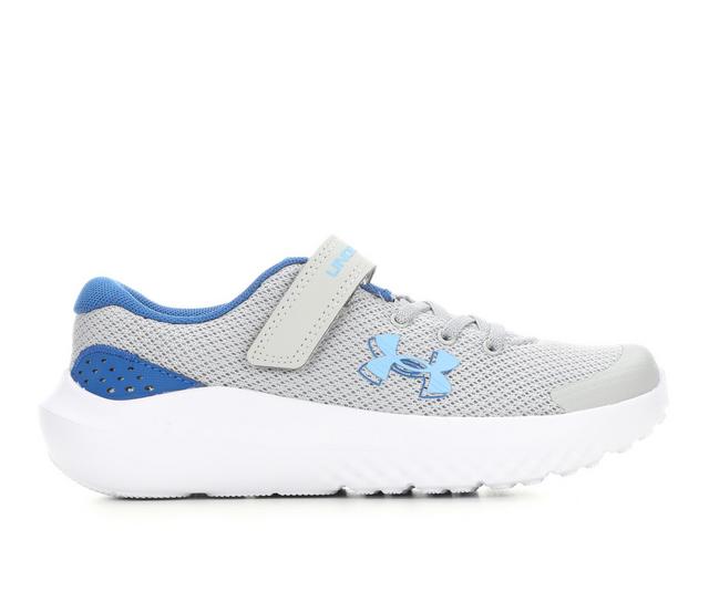 Boys' Under Armour Little Kid Surge 4 Running Shoes in Mod Grey color