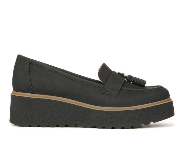 Women's Soul Naturalizer Josie Wedge Loafers in Black Nubuck color