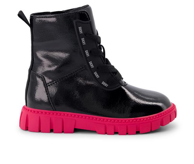 Girls' DKNY Toddler Carrie Combat Boots in Black color