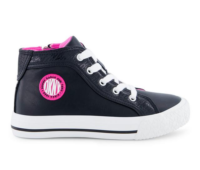 Girls' DKNY Little Kid & Big Kid Hannah Jennie High Top Sneakers in Black color