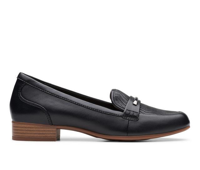 Women's Clarks Juliet Aster Shoes in Black color