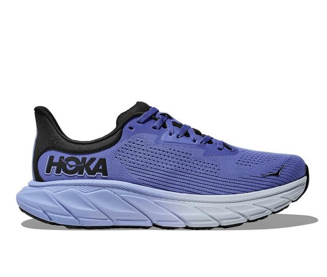 Women's Hoka Arahi 7 Running Shoes in Stellar Blue color