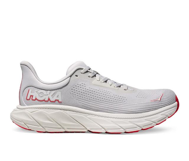 Women's Hoka Arahi 7 Running Shoes in Cosmic Grey color