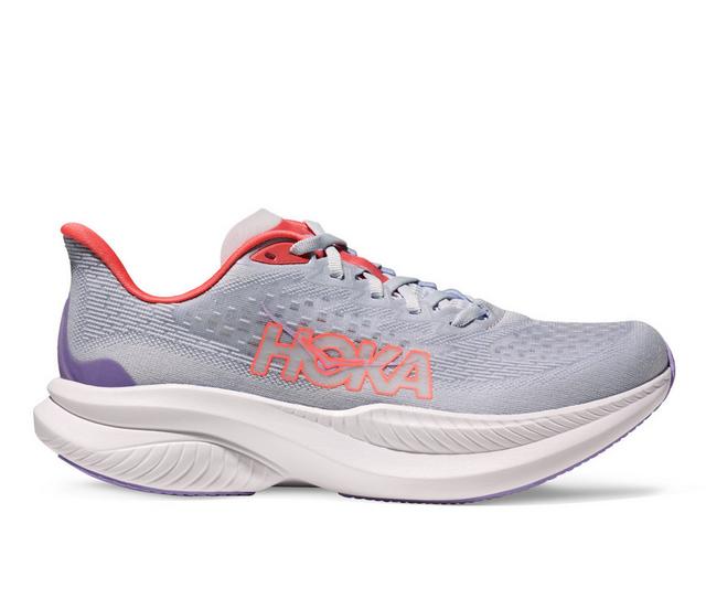 Women's Hoka Mach 6 Running Shoes in Pale Dusk color