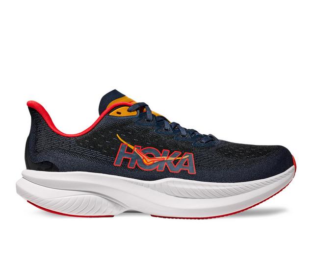 Men's Hoka Mach 6 Running Shoes in Varsity Navy color