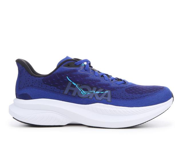 Men's Hoka Mach 6 Running Shoes in Black/Night Sky color