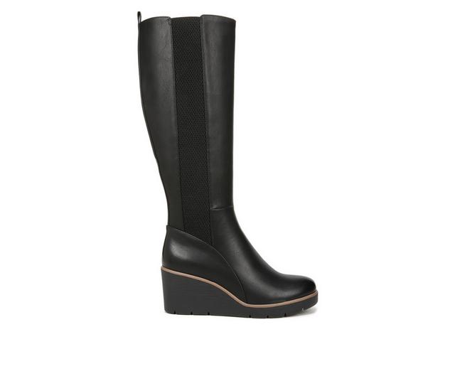 Women's Soul Naturalizer Adrian Knee High Wedge Boots in Black color