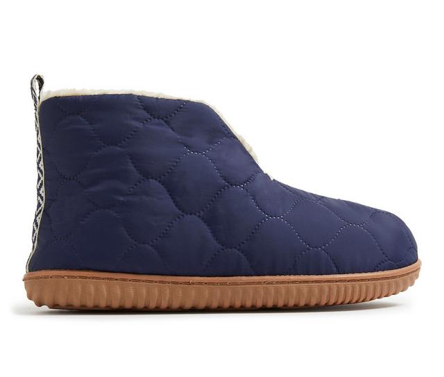 Dearfoams Warm Up Bootie Slippers in Peacoat color