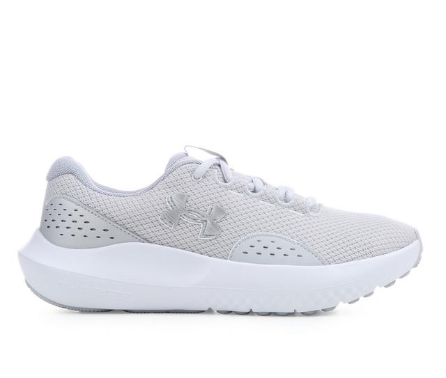 Women's Under Armour Surge 4 Running Shoes in Gray/Silver color