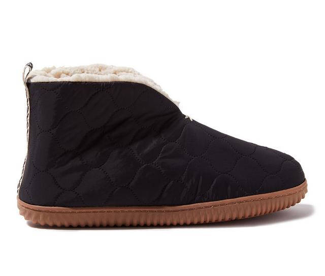 Dearfoams Warm Up Bootie Slippers in Black color