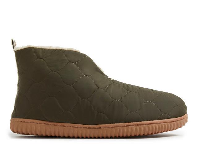 Dearfoams Warm Up Bootie Slippers in Loden color