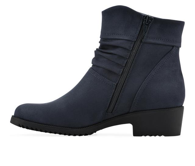 Women's Cliffs by White Mountain Durbon Booties in Navy Fabric W color