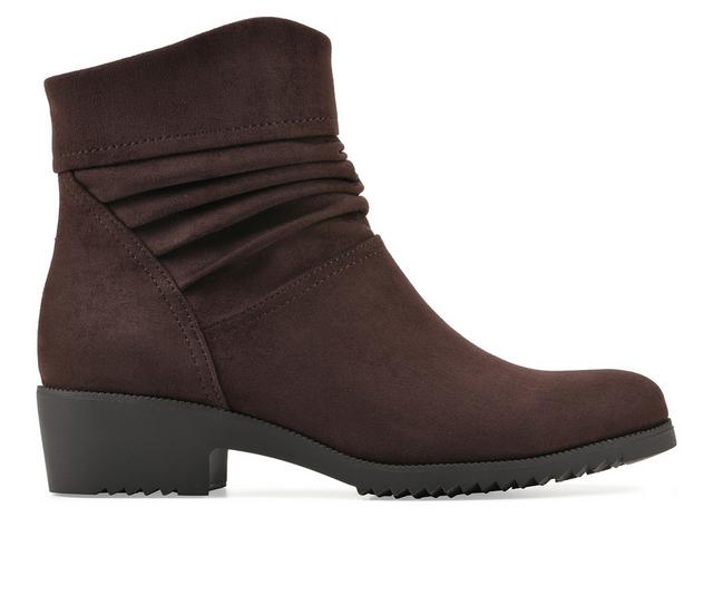 Women's Cliffs by White Mountain Durbon Booties in Chocolate color