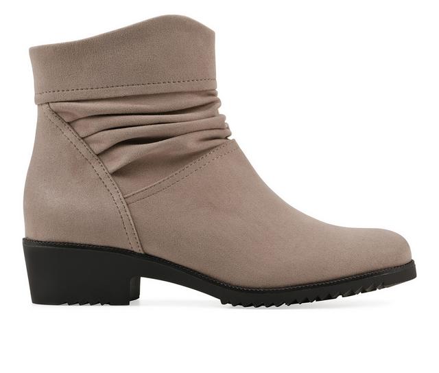 Women's Cliffs by White Mountain Durbon Booties in Taupe Wide color