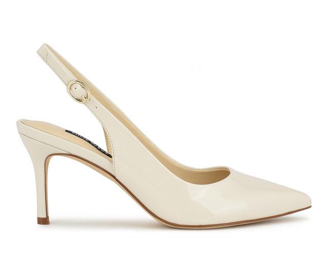 Women's Nine West Menora Pumps in Cream Patent color