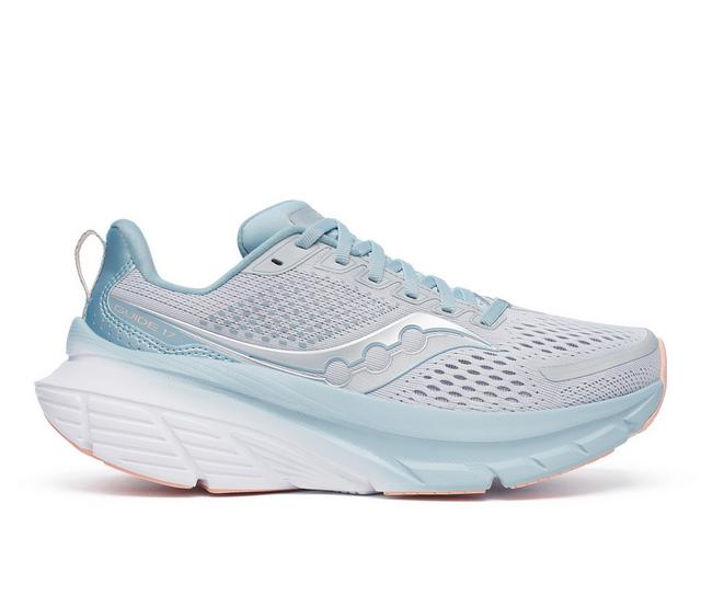 Women's Saucony Guide 17 Running Shoes in Cloud/Topaz color