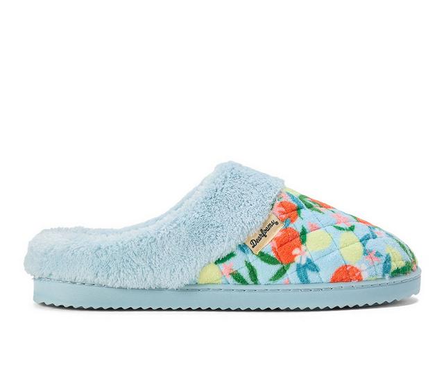 Dearfoams Libby Quilted Terry Clog Slippers in Blue Wash color