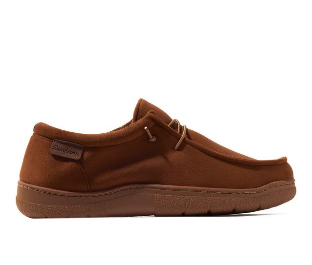 Dearfoams Bennett Chukka Closed Back Slippers in Chestnut color