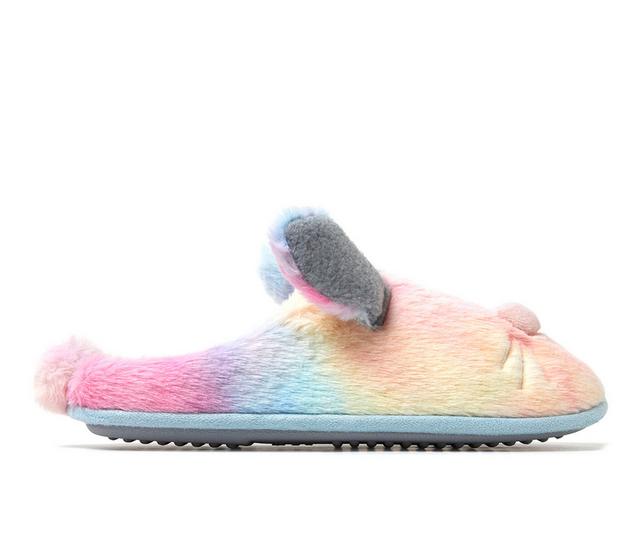 Dearfoams Unisex Adult Bunny Clog Slippers in Multi Dye color