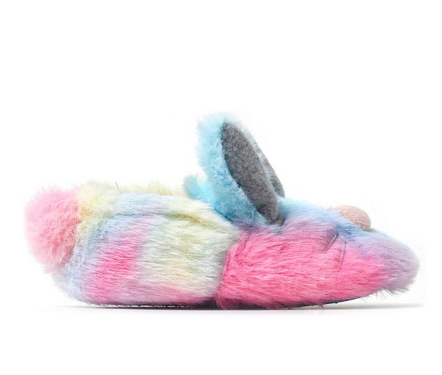 Dearfoams Baby Bunny Closed Back Slippers in Multi Dye color