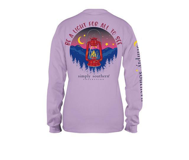 Simply Southern Lantern Long Sleeve in Lilac color