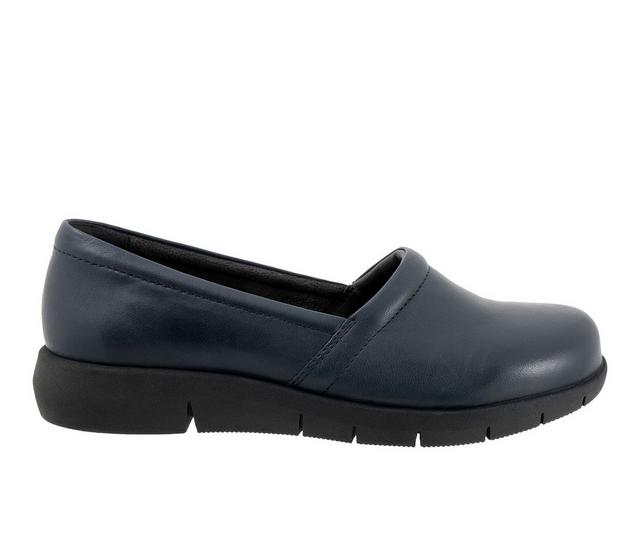 Women's Softwalk Adora 2.0 Casual Slip On Shoes in Navy color