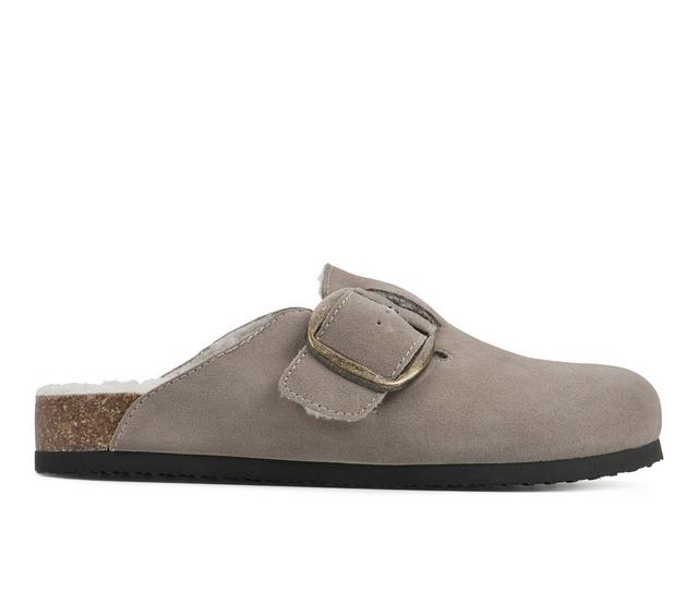 Women's White Mountain Big Sur Clogs in Taupe w/Fur color