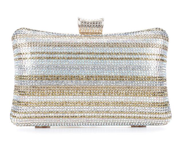 Vanessa Embroidered Clutch in Champagne color