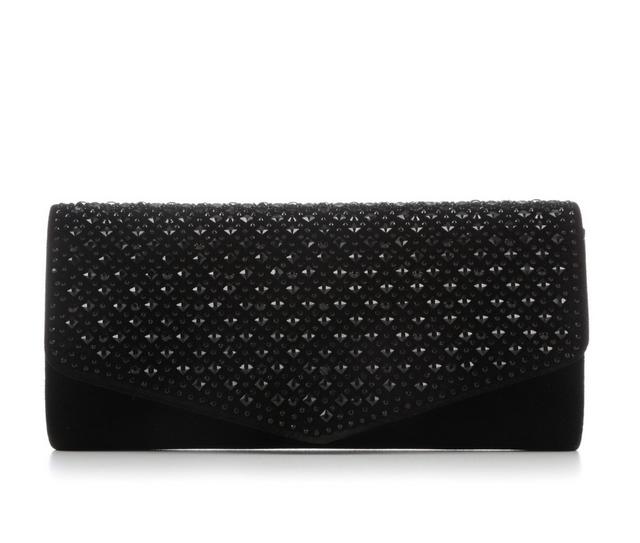 Four Seasons Handbags Velvet Envelope in Black Velvet color