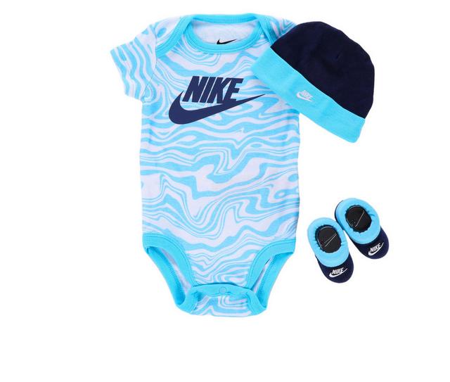 Nike Paint 3 Piece Set in Aquarius 0-6 color