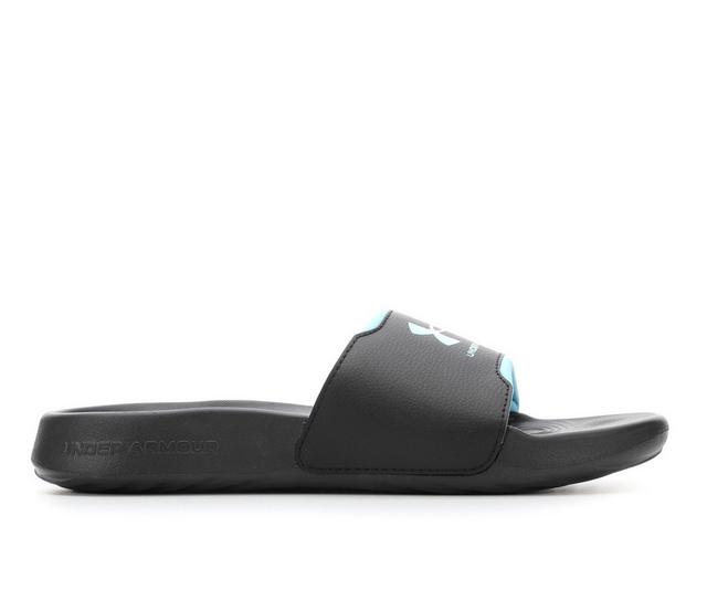 Women's Under Armour W Ignite Select Sport Slides in Black/Blue color
