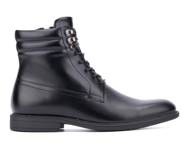 Men's Xray Footwear Braylon Lace Up Dress Boots in Black color
