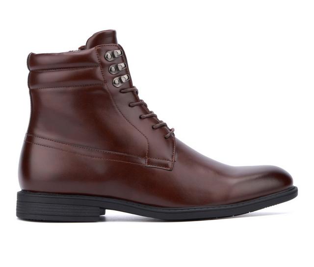 Men's Xray Footwear Braylon Lace Up Dress Boots in Brown color