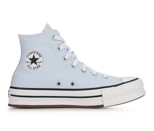 Girls' Converse Big Kid Chuck Taylor Eva Lift Sneakers in Blue Supermoon color