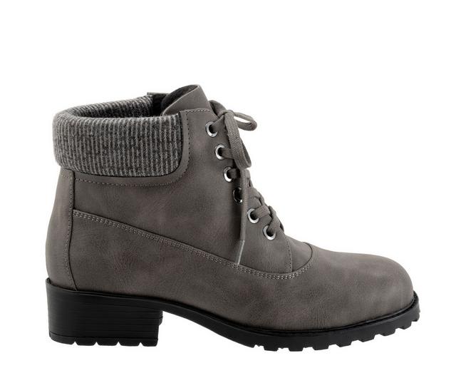 Women's Trotters Bellamy Booties in Dark Grey color