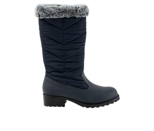 Women's Trotters Benji 3.0 Knee High Boots in Navy color