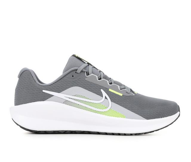 Men's Nike Downshifter 13 Running Shoes in Grey/Volt 002 color