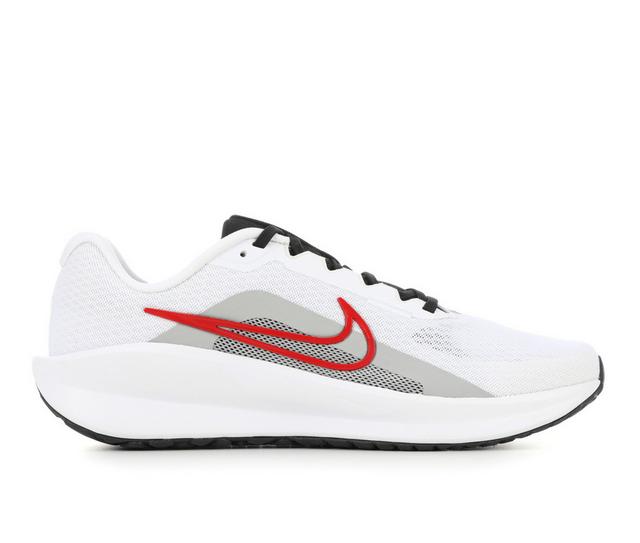 Men's Nike Downshifter 13 Running Shoes in Wh/Rd/Gy/Bk 104 color