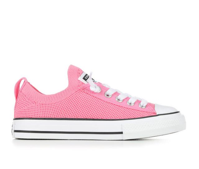Girls' Converse Little Kid Chuck Taylor All Star Knit Sneakers in OopsPnk/Wht/Blk color