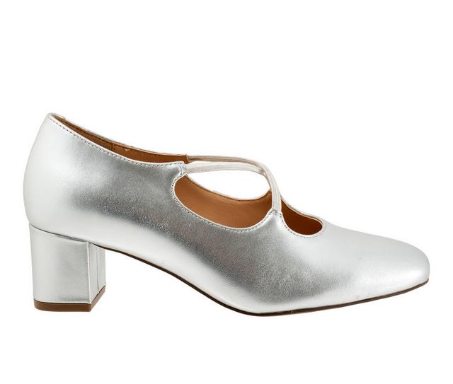 Women's Trotters Demi Pumps in Silver color