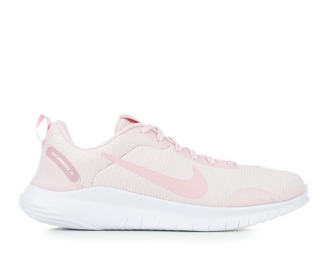 Women's Nike Flex Experience Run 12 Training Shoes in Pink/White color