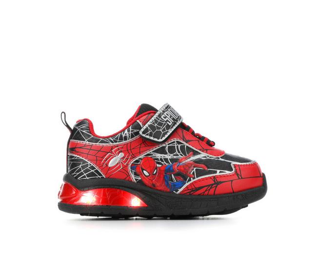 Boys' MARVEL Toddler & Little Kid Spiderman Light-up Sneakers in Red color