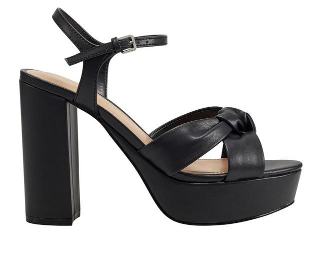 Women's MARC FISHER Deren Dress Sandals in Black color