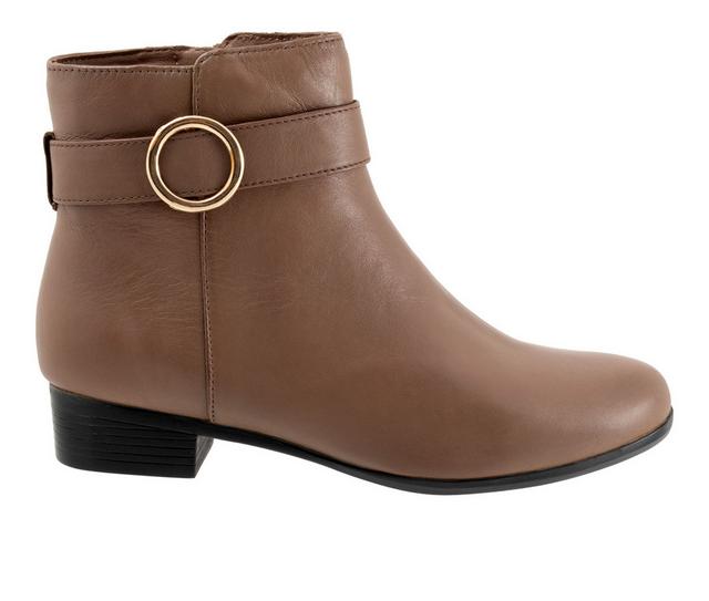 Women's Trotters Melody Booties in Stone color