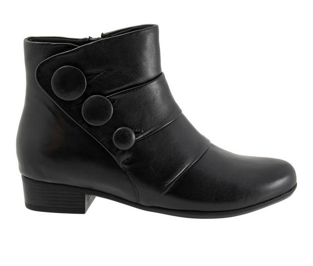 Women's Trotters Mila Booties in Black color