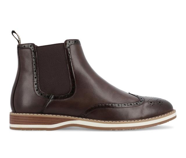 Men's Vance Co. Thorpe Chelsea Dress Boots in Brown color