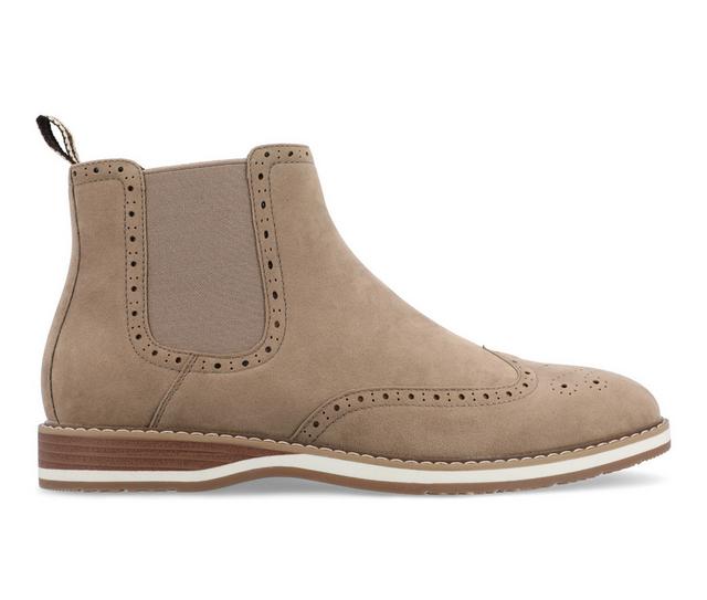 Men's Vance Co. Thorpe Chelsea Dress Boots in Taupe color