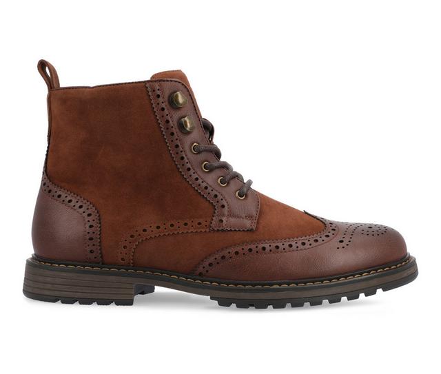 Men's Vance Co. Virgil Dress Boots in Brown color